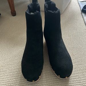 Clog boots fully lined in fur